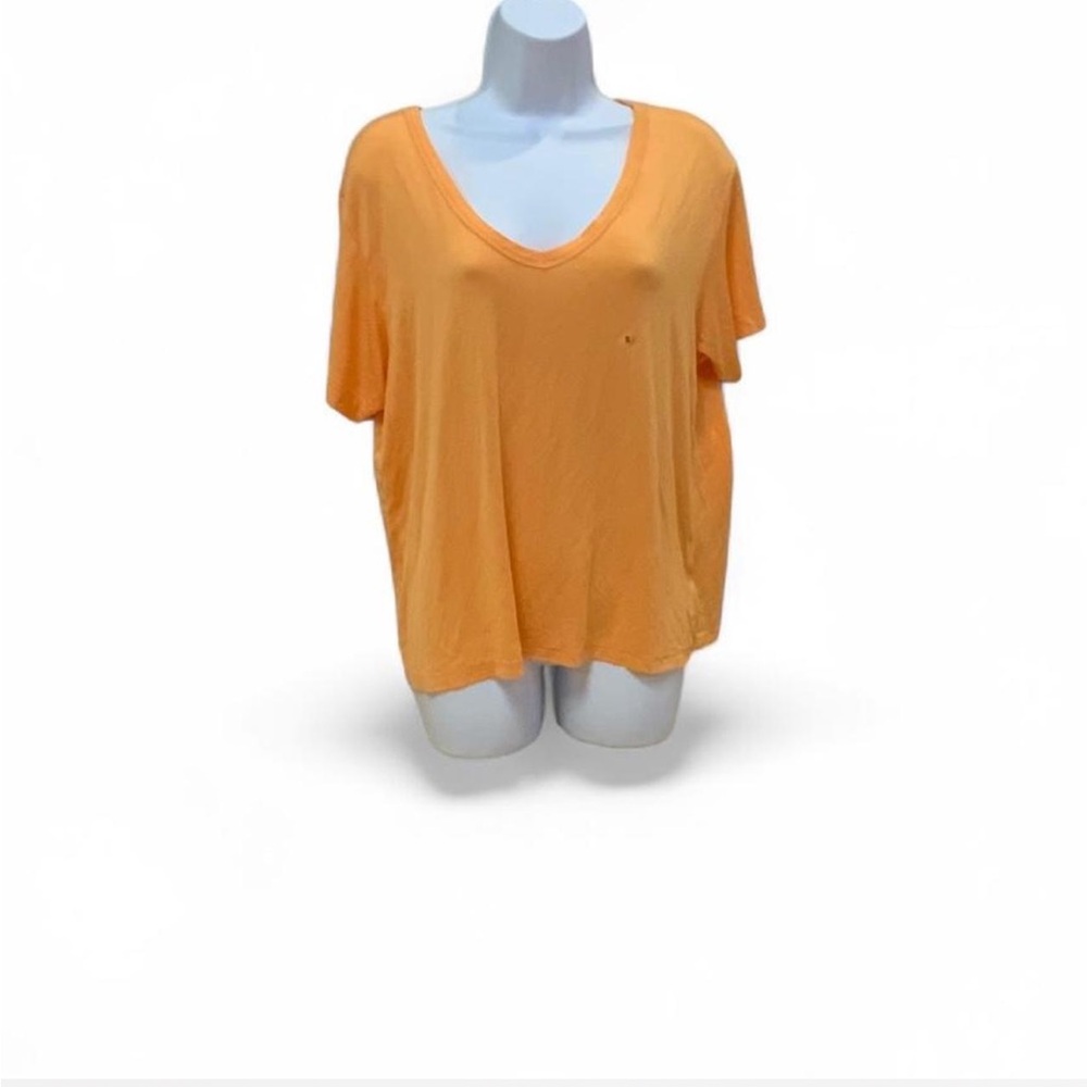 American Eagle Outfitters Orange Soft & Sexy V-Neck